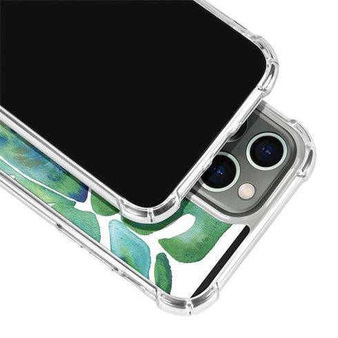 Cat Coq Tropical Leaves iPhone 13 Pro Max Clear Case